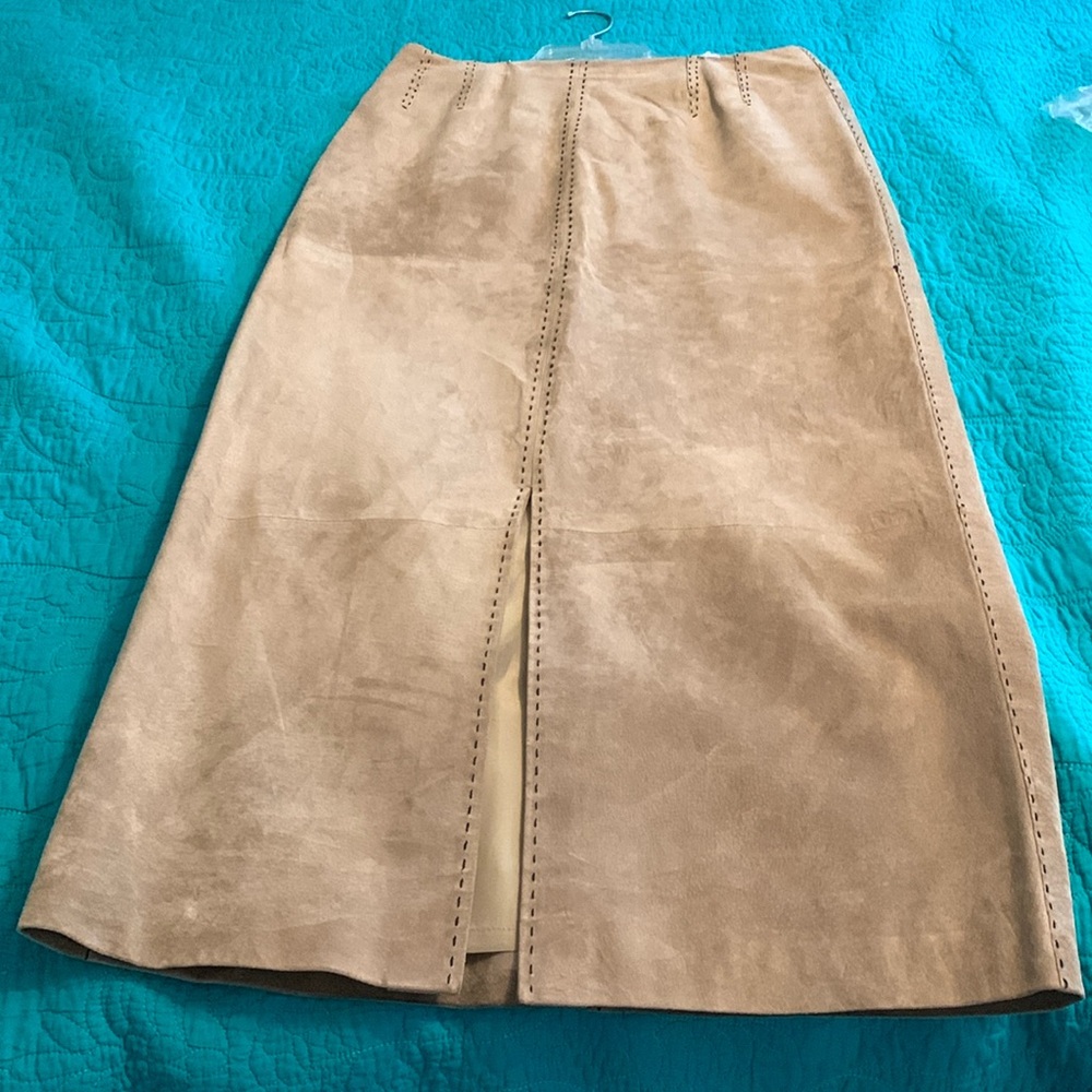 Think Tank Suede Skirt